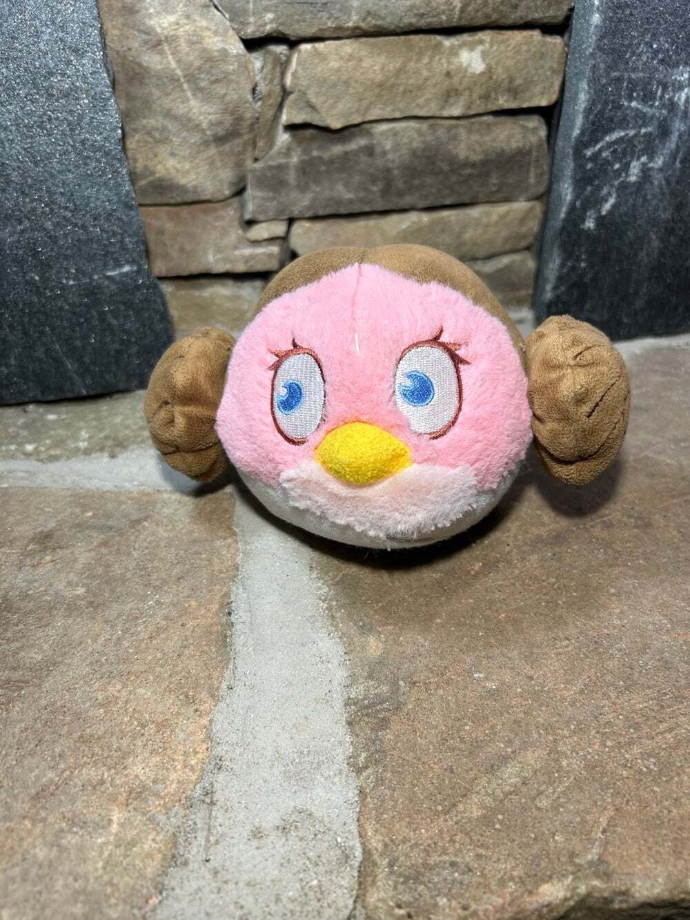 Star Wars Angry Birds Princess Leia Bird Stuffed Plush 7”